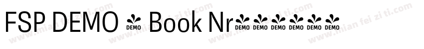 FSP DEMO - Book Nr字体转换